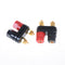 Dual Female Banana Plug Terminal Binding Post for Speaker Amplifiers JR