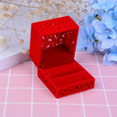 Red Hollow out romantic Engagement Wedding Ring Box Wedding Gift Favor JBTOCA