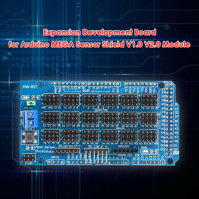 Dedicated Expansion Development Board for Arduino MEGA V1.0 V2.0 Sensor Shield