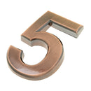 2x Copper Plastic Door Number Plaque Sign for Home Hotel Office Building 2,5