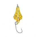 2.8cm3g metal fishinglure fishing lure spoon bait sequin paillette single hook3C