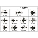 115 Pcs Car Leaf Board Bumper Buckle 11 Kinds Car Buckle