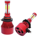 2x 4-Side 9005 HB3 High Low Beam LED Headlight Bulbs Conversion 2400W 360000%!