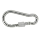 1 X Screw Lock D Shape Carabiner Hook Keyring