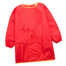 Kids Drawing Long Sleeve Waterproof Painting Apron For Kid M Purple+Red