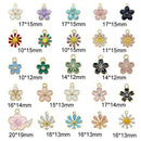 40pcs Assorted Lot Enamel Alloy Daisy Flowers Pendant Charms DIY Accessories