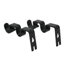 3Pcs/Set Curtain Rod Brackets Heavy Duty Double Rod Holders Durable Metal C T3T3