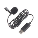 USB Jack Plug Mini Lapel Tie Lavalier Metal Clip-on Condenser Microphone Mic  Gw