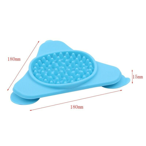 Pet Bath Treater Wall Mounted Dispensing Mat Pet Bathing Dog Training Lick  Y1P1