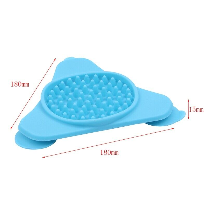 Pet Bath Treater Wall Mounted Dispensing Mat Pet Bathing Dog Training Lick  Y1P1