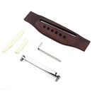 Rosewood Guitar Bridge Adjustable Shaft Saddle Nut Set For Folk Acoustic Guitar