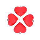 10pcs/lot Heart Charms Pendant DIY Earrings Bracelet Findings Jewelry Maki BX