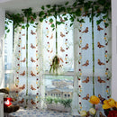 Light Filtering Fabric Fold Roman Shade Butterfly Printed Window Treatment