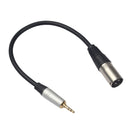Headset Audio Cable 3.5mm Male To XLR Male Stereo Audio Extension Cable Plug