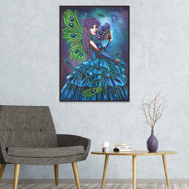 5D DIY Special Shaped Diamond Painting Girl Cross Stitch Mosaic Craft Kits