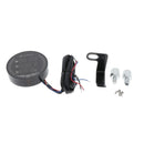 3-in-1 Motorcycle Electronic LED Digital Thermometer Voltmeter Time Temp Gauge