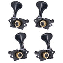 Guitar Open Gear Tuning Pegs Tuners Machine Heads 2R2L for Ukulele Black