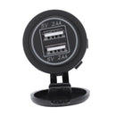 5V 4.8A Dual Usb Charger Socket Adapter Power Socket For 12V 24V Car Ship R M9F6