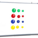 48 Pcs Mini Fridge Round Shaped Whiteboard Magnetic Clip White Refrigerator