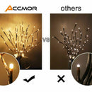 2 Pack Led Lighted Twig Branches, Battery Powered 30 Inches 20 LED Lights B A4W1