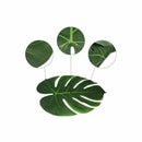 12 pcs Table Flag Tropical Palm Leaf Emulation Leaf Hawaii Themed Party Wed G9C9