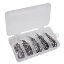 50pcs/box Circle Hooks Black High Carbon Steel Octopus Fishing Hooks - Size 1/0#