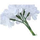 6pcs cotton cloth Handmake Stamen Artificial Flowers Bouquet for Wedding De