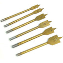6Pc 1/4" Hex Shank Spade Flat Wood Boring Drill Bit Set 10/12/16/18/20/25mm YM