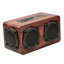 Loudspeaker  Wireless Bluetooth Speaker Wooden Super Bass Stereo Household