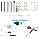 95pcs 10mm Solderless 4Pin Connector Clip for 5050 RGB LED Strip Light Power