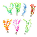 7x Colorful Artificial Aquarium Plant Water Grass Ornament Fish Tank Water Pond