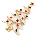 1X Fashion Elegant Diamond Christmas Tree Wedding Bridal Brooch Pin Rhinest