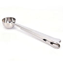 1PC Coffee Scoop With Clip Multifunction Stainless Steel Coffee Measuring Spo BX