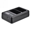 USB LCD Dual Channel Battery Plate Charger for Sony NP-FZ100 Camera Battery