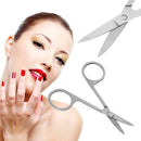2pcs Makeup Scissor Eyebrow Eyelashes Stainless Steel Nose Hair Remove Tool