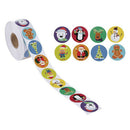 500 Pieces/Roll Christmas Themed Sealing Stickers Round Paper Labels DIY