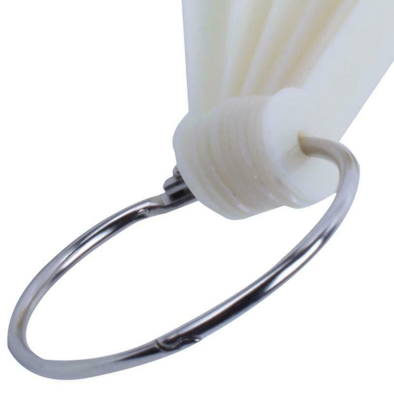 White Acrylic UV False Nail Art Design Tips Polish Display Practice Wheel,  E6I1