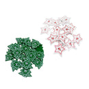 50Pcs Mixed Wood Handmade 2 Holes Wooden Buttons Sewing Scrapbooking Xmas