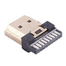 5 Pcs HDMI Male 19 Pins A Type Solder Plug Termination Repair Replace F2D7