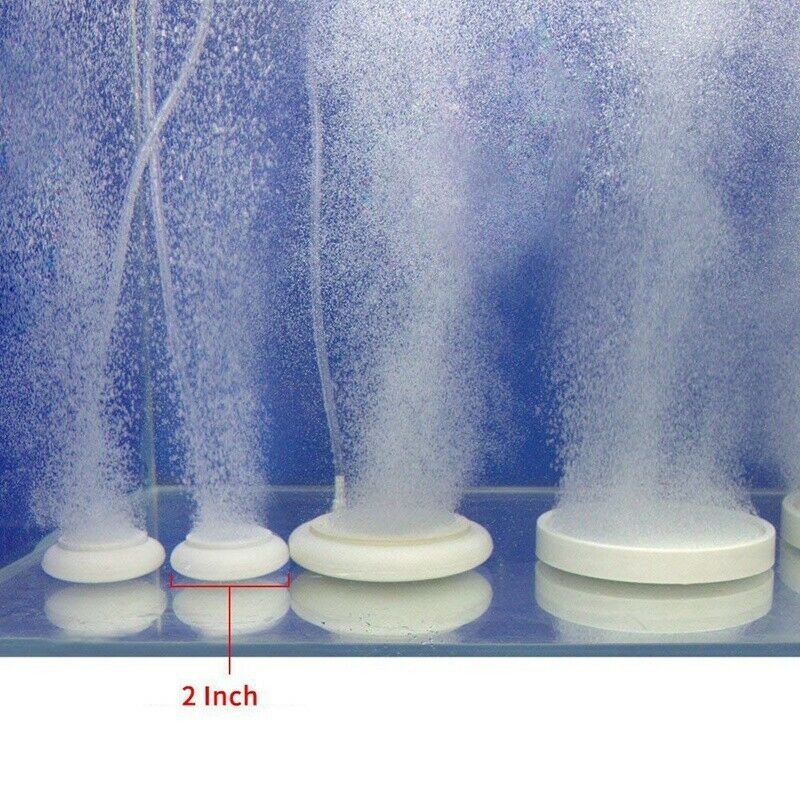 Aquarium Air Stone Kit, Fish Tank Bubbler, Nano Furnace Flue Round Air StoneD7T3