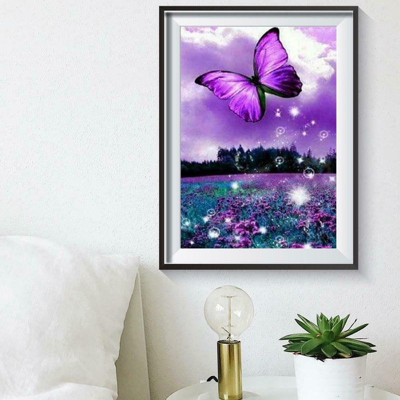 5D DIY Full Drill Diamond Painting Butterfly Embroidery Mosaic Craft Kit