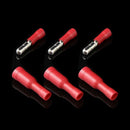 25pcs Female 25pcs Male Insulated Electric Connectors Crimp Bullet Terminal