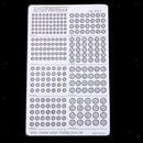 Action Figures Body Add On Parts Etching Detail Decals Round for Gundam