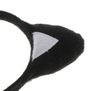 Girl Black Cat Headband Skirt Bowtie Paw Tail Set Fancy Dress Costumes