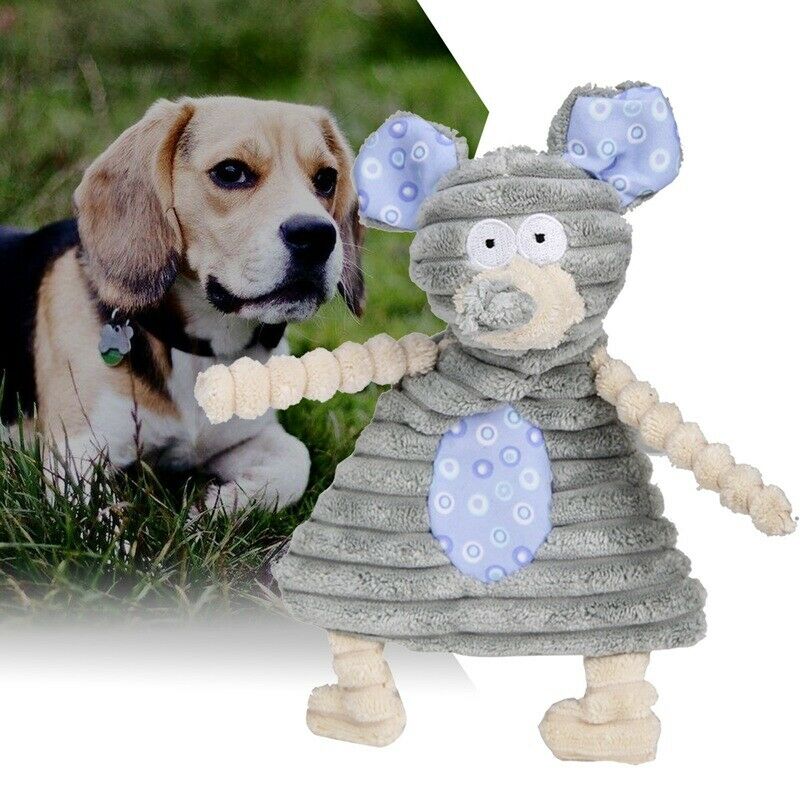 1pcs Dog Toys Pet Puppy Chew Squeaker Squeaky Plush Sound Cute Mouse Stuffe