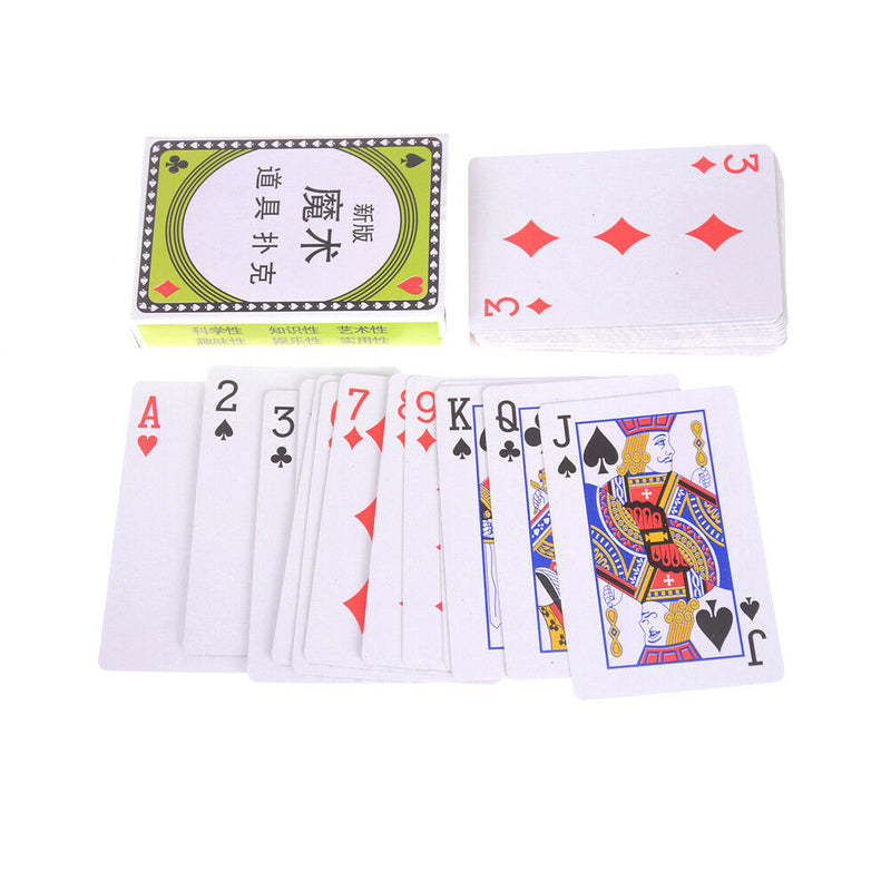 1 Set Magic Prop Playing Card Magic Poker Card Trick Props bG BX