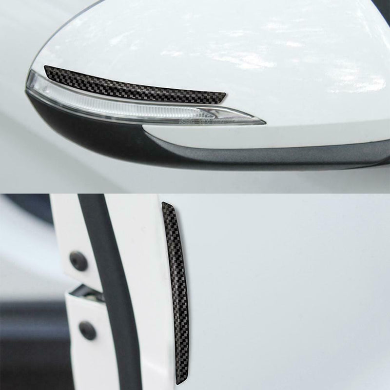 4pcs Car Door Edge Rearview Mirror Anti-collision Strips Stickers Universal
