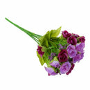 2PCS 40 Artificial Roses Flowers Bouquet Purple young bride O8V7