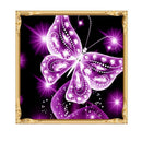 Butterfly Painting 5D Diamond Mosaic Embroidery DIY Cross Stitch(Rose Red)