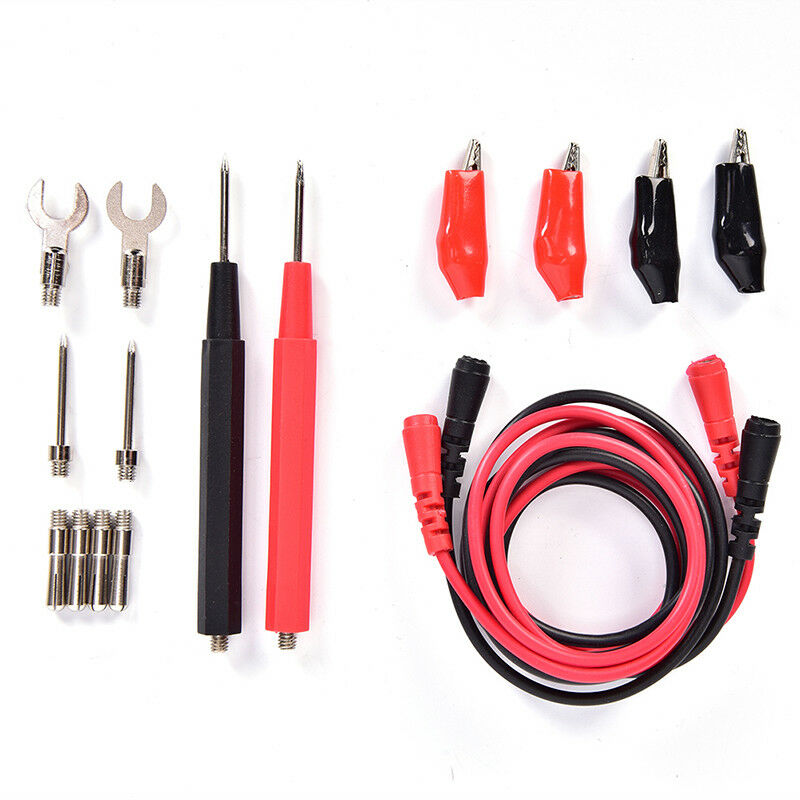16Pcs Universal Multifunction Digital Test Lead Multimeter Probe Cable Kit Se Cy